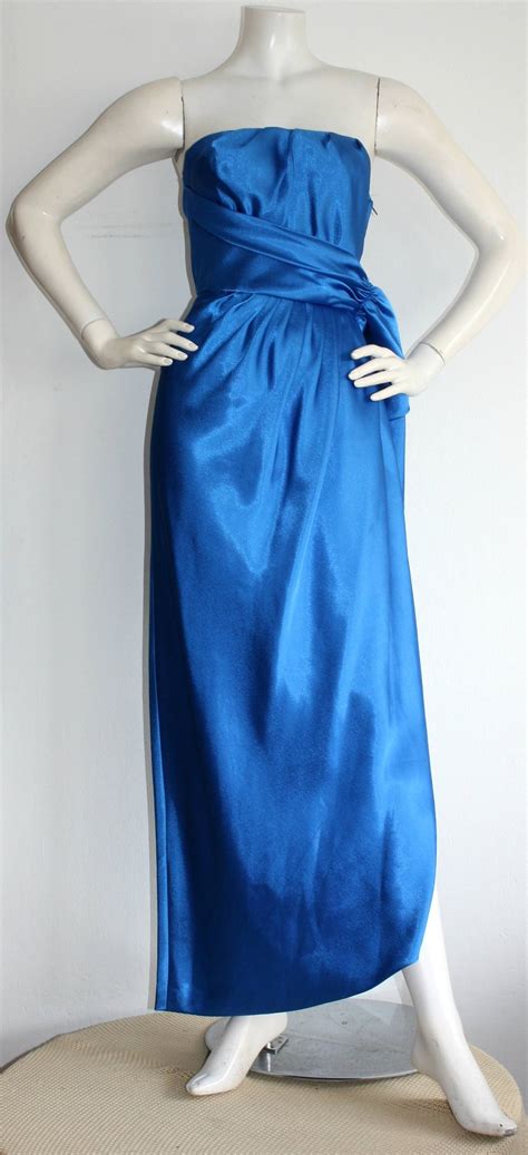 neiman marcus blue dress|dark blue elegant dress designer.